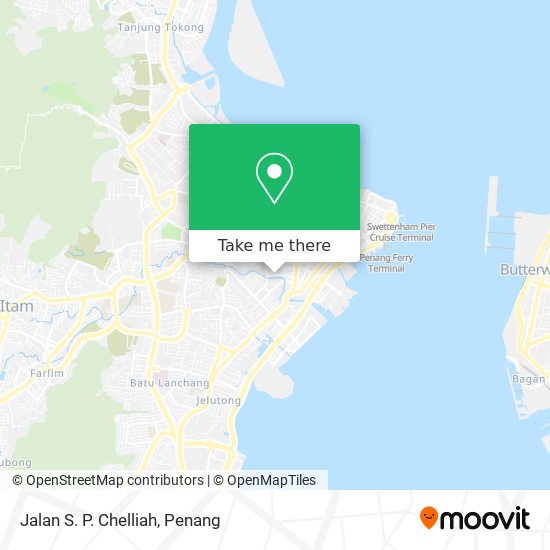 Jalan S. P. Chelliah map