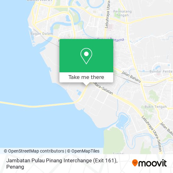 Jambatan Pulau Pinang Interchange (Exit 161) map