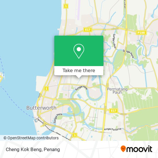 如何坐公交或轮渡去pulau Pinang的cheng Kok Beng