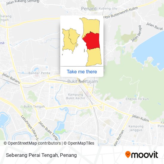 Peta Seberang Perai Tengah