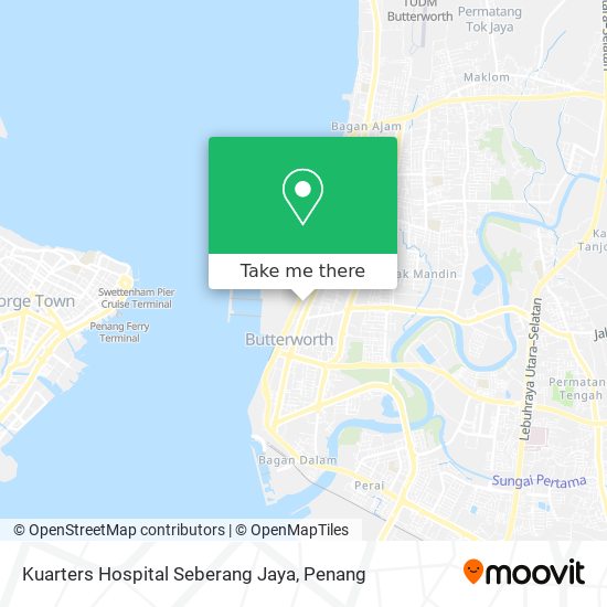 Kuarters Hospital Seberang Jaya map