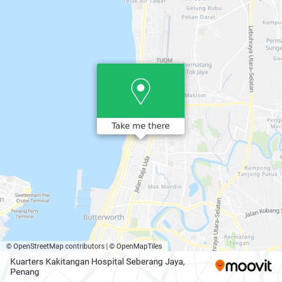 Peta Kuarters Kakitangan Hospital Seberang Jaya