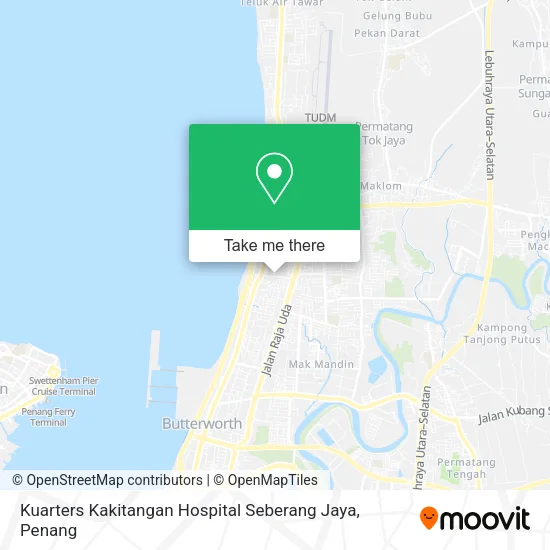Kuarters Kakitangan Hospital Seberang Jaya map