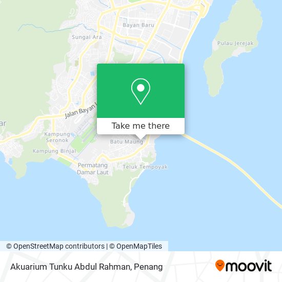 Peta Akuarium Tunku Abdul Rahman