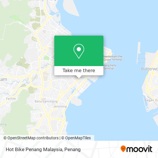 Hot Bike Penang Malaysia map