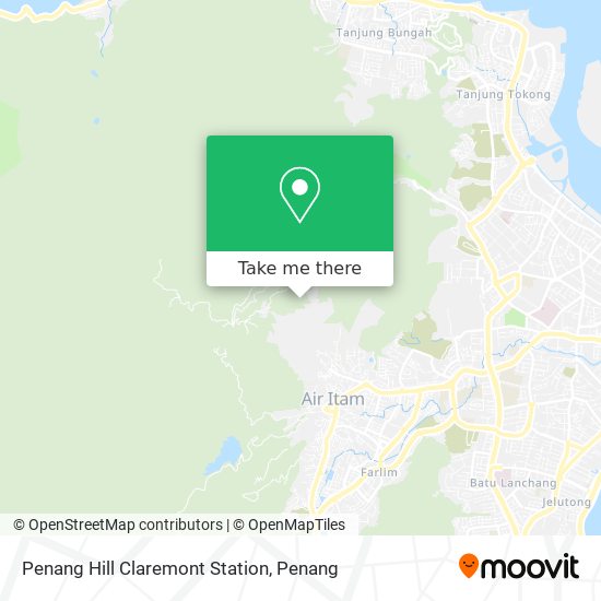Peta Penang Hill Claremont Station