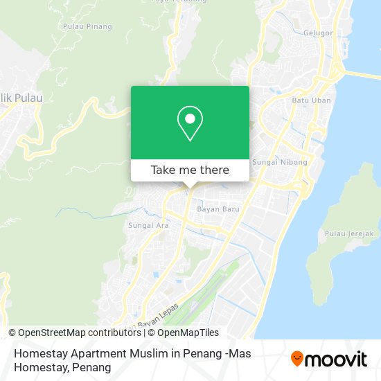 Peta Homestay Apartment Muslim in Penang -Mas Homestay