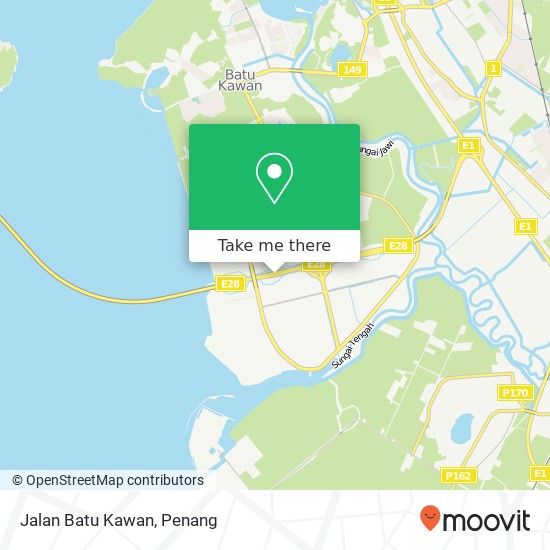 Jalan Batu Kawan map