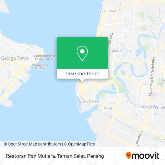 Peta Restoran Pan Mutiara, Taman Selat