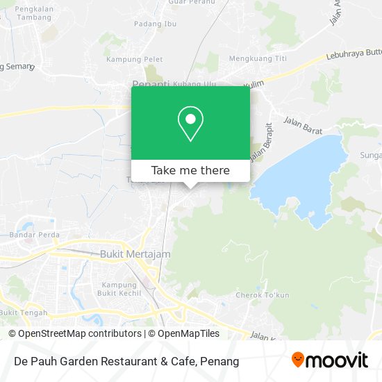 Peta De Pauh Garden Restaurant & Cafe