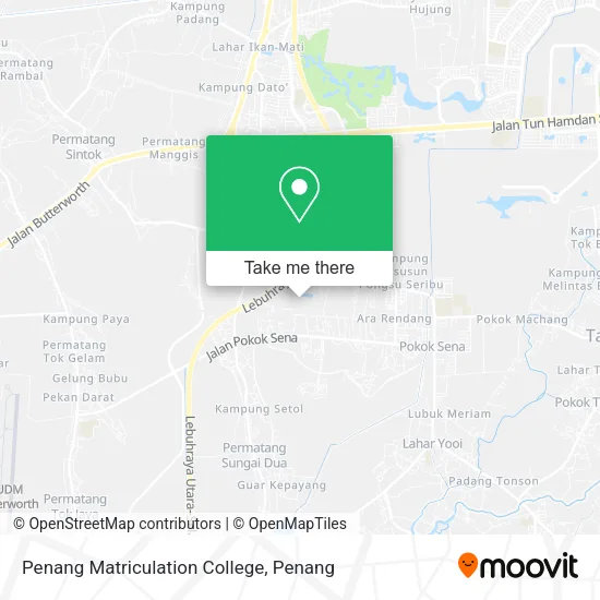Penang Matriculation College map