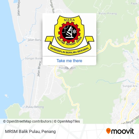 MRSM Balik Pulau map