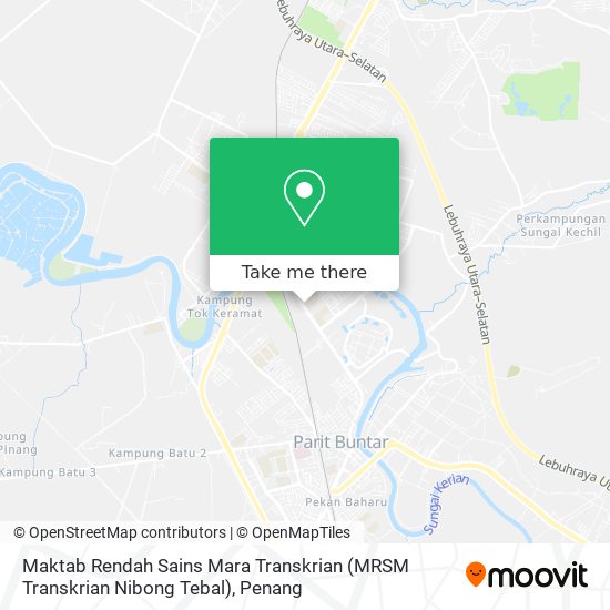 Maktab Rendah Sains Mara Transkrian (MRSM Transkrian Nibong Tebal) map