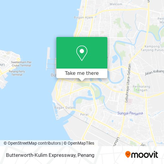 Butterworth-Kulim Expressway map