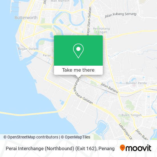 Perai Interchange (Northbound) (Exit 162) map