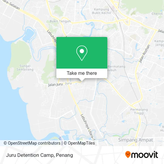 Juru Detention Camp map