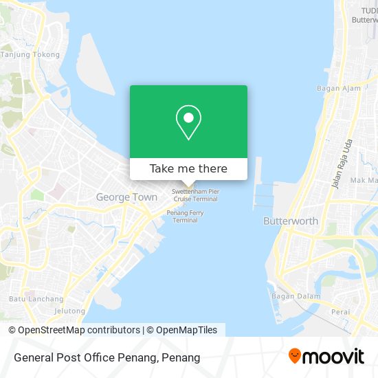 General Post Office Penang map