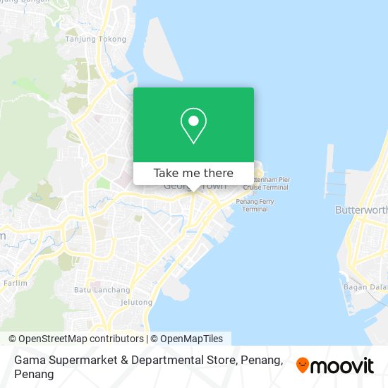 Gama Supermarket & Departmental Store, Penang map