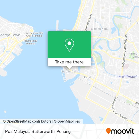 Pos Malaysia Butterworth map