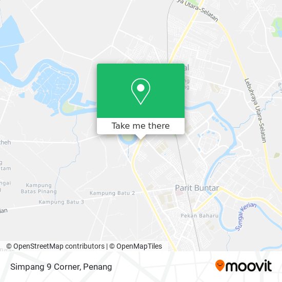 Simpang 9 Corner map