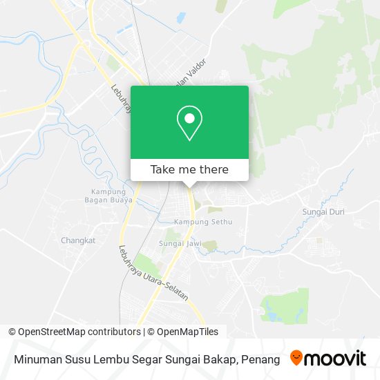 Minuman Susu Lembu Segar Sungai Bakap map