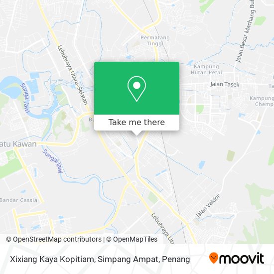 Peta Xixiang Kaya Kopitiam, Simpang Ampat