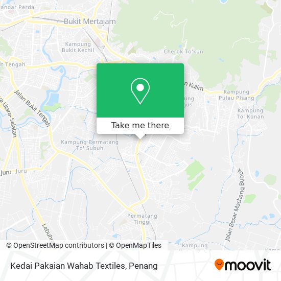Kedai Pakaian Wahab Textiles map