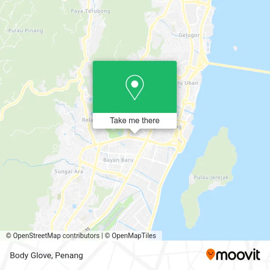 Body Glove map