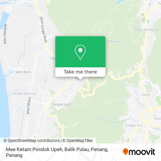 Mee Ketam Pondok Upeh, Balik Pulau, Penang map