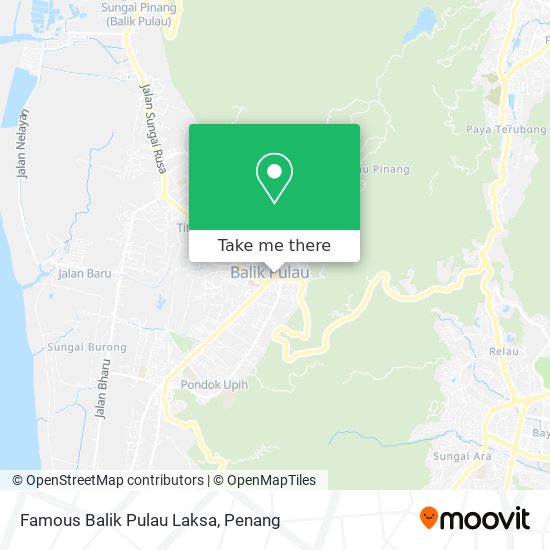 Famous Balik Pulau Laksa map