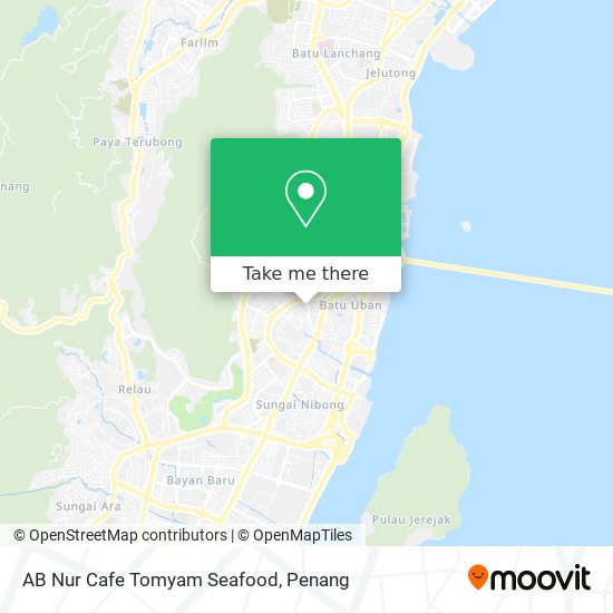 Peta AB Nur Cafe Tomyam Seafood