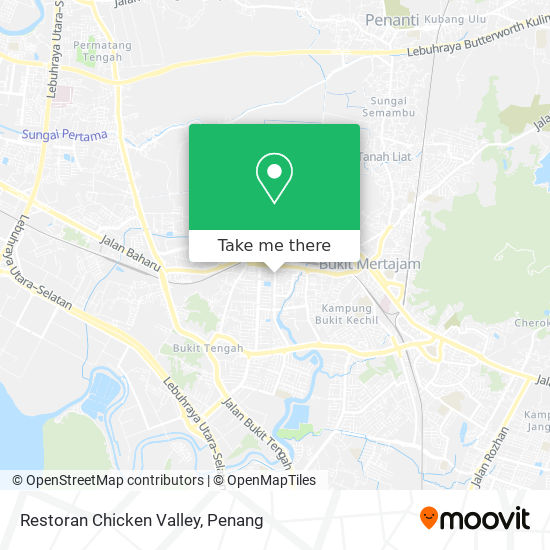Peta Restoran Chicken Valley