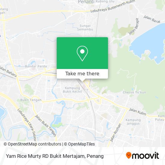 Yam Rice Murty RD Bukit Mertajam map
