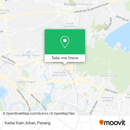 Kedai Kain Johan map