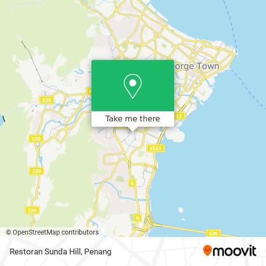 Peta Restoran Sunda Hill
