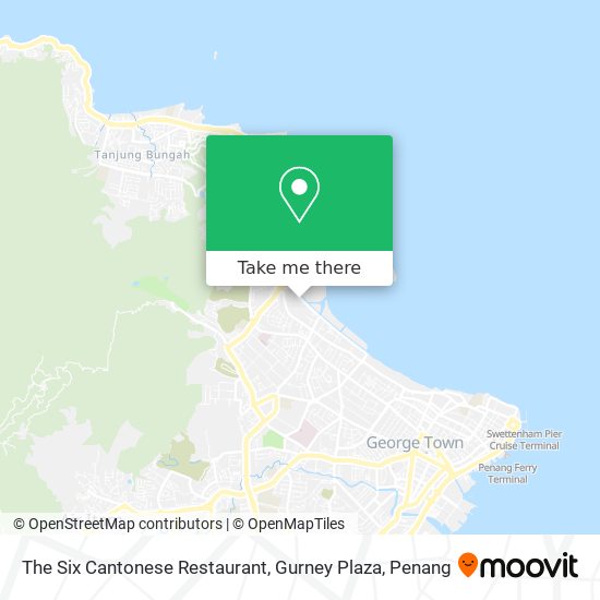 The Six Cantonese Restaurant, Gurney Plaza map