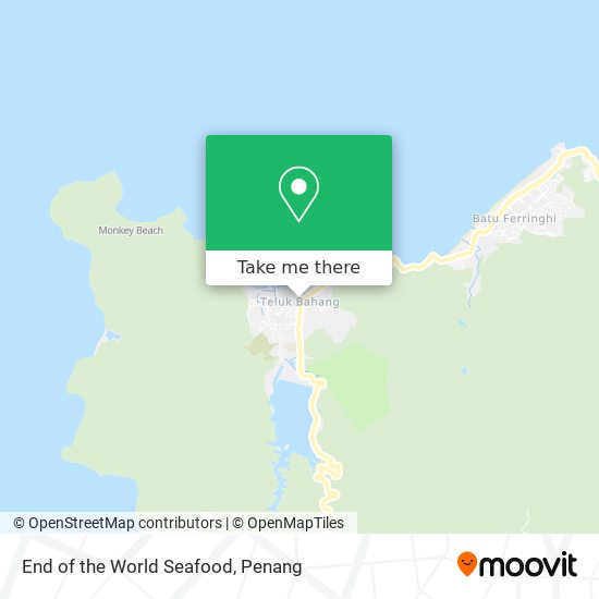 End of the World Seafood map