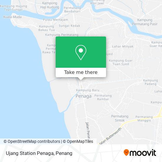 Ujang Station Penaga map