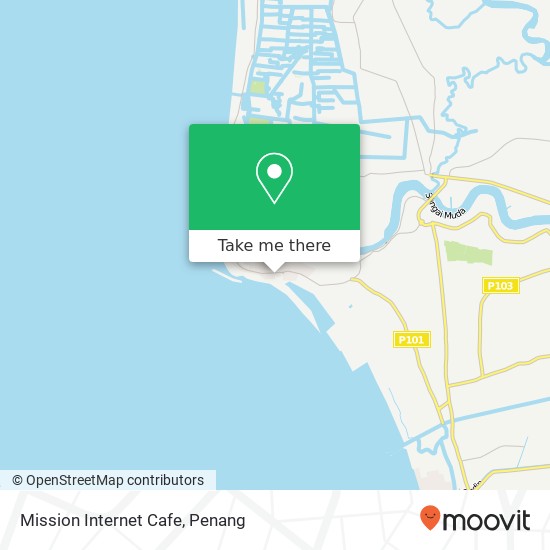Mission Internet Cafe map
