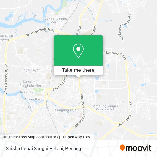 Peta Shisha Lebai,Sungai Petani