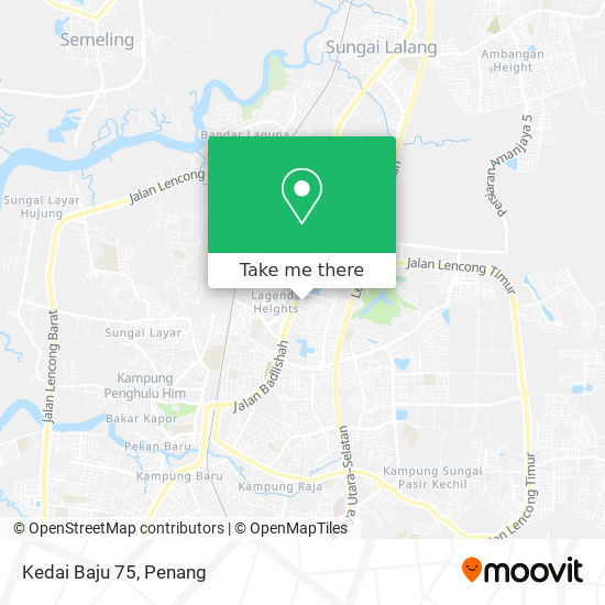 Kedai Baju 75 map