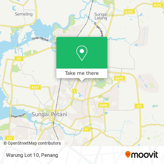 Peta Warung Lot 10