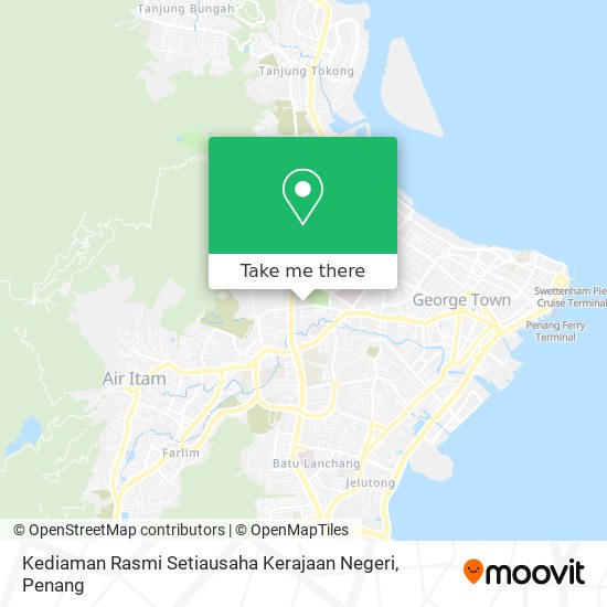 Peta Kediaman Rasmi Setiausaha Kerajaan Negeri