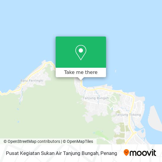 Peta Pusat Kegiatan Sukan Air Tanjung Bungah