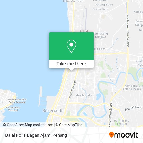 Balai Polis Bagan Ajam map