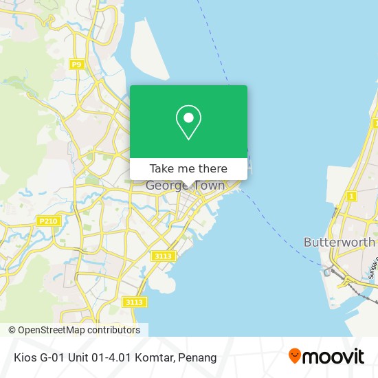 Kios G-01 Unit 01-4.01 Komtar map