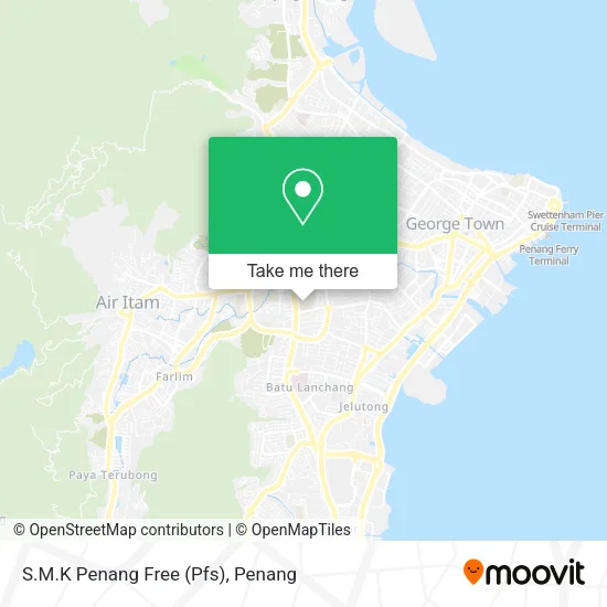 S.M.K Penang Free (Pfs) map