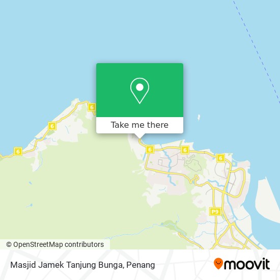 Peta Masjid Jamek Tanjung Bunga