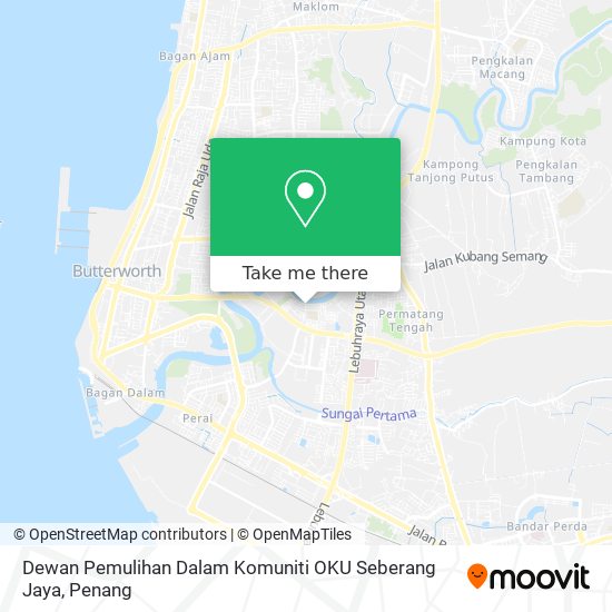 Dewan Pemulihan Dalam Komuniti OKU Seberang Jaya map