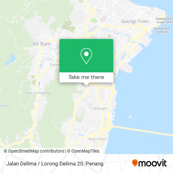 Peta Jalan Delima / Lorong Delima 20